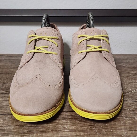Cole Haan Lunargrand Wingtip Oxford Women’s Shoes Size 9 Brown/Yellow - Picture 2 of 9
